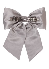 Hair Bow in Sterling Back Clip