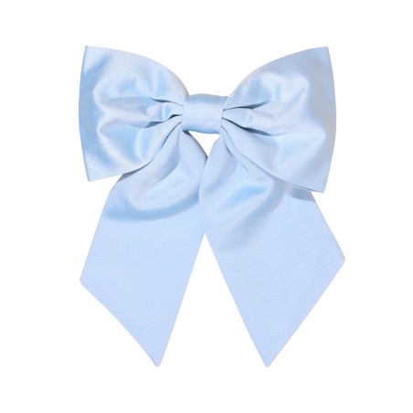 Hair Bow in Ice Blue Front
