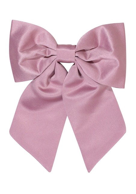Hair Bow in Quartz Front