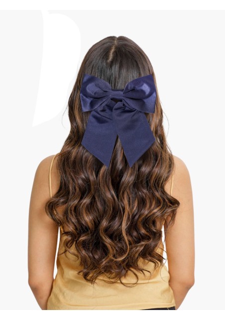 Hair Bow in Solid Navy Women's Hair Clip