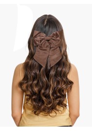 Hair Bow in Solid Walnut Women's Hair Clip
