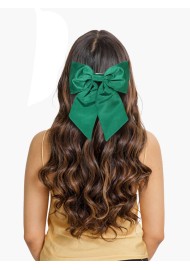 Hair Bow in Emerald Green Women's Hair Clip