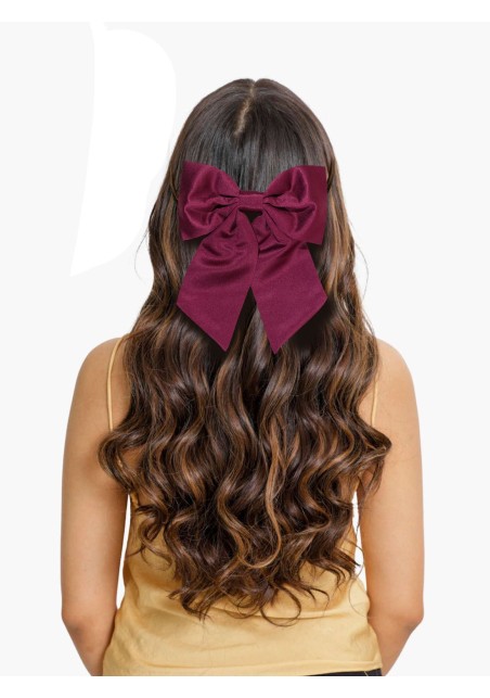 Hair Bow in Sangria Women's Hair Clip