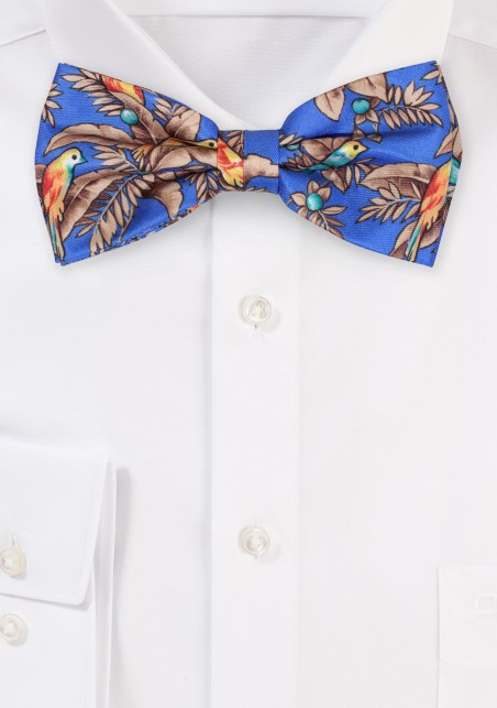 Parrot Print Bow Tie