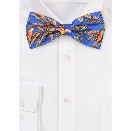 Parrot Print Bow Tie