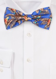 Parrot Print Bow Tie