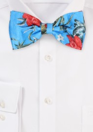 Tropical Flower Print Bowtie