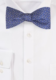 Silk Self Tie Bow Tie with Tiny Dragonflies