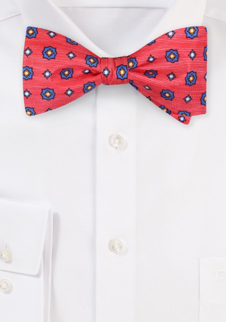Designer Print Silk Bow Tie by Cantucci