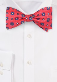 Designer Print Silk Bow Tie by Cantucci