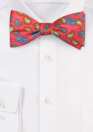 Striped Paisley Bowtie