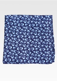 Top Hat and Fedora Print Pocket Square