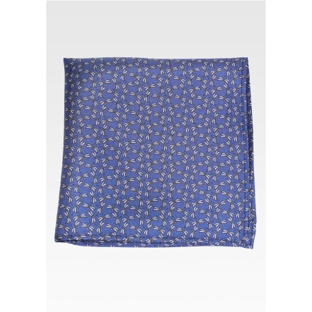 Silk Pocket Square in Dragonfly Print