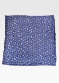Silk Pocket Square in Dragonfly Print