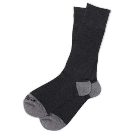 Solid Charcoal Mens Dress Socks