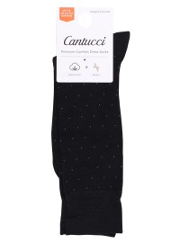 Black Pin Dot Dress Socks Packaging