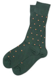 Green and Yellow Polka Dot Socks