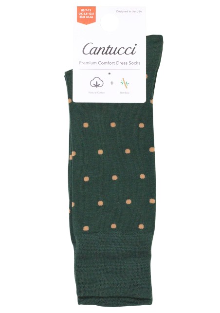 Green and Yellow Polka Dot Socks Packaging