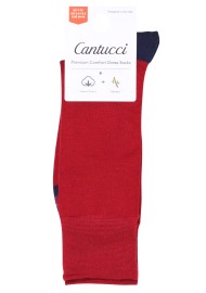 Star Design Dress Socks in French Blue