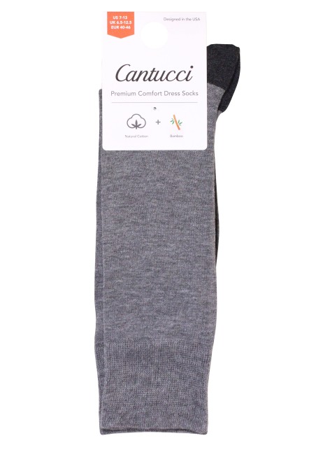Gray Men's Dress Socks Packaging