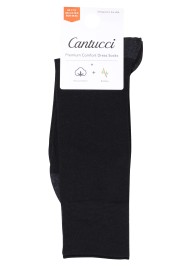Solid Black Mens Dress Socks Packaging