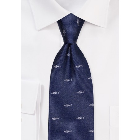 Boys Ties with Swimming Sharks