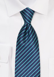 Repp Stripe Tie in XXL Length