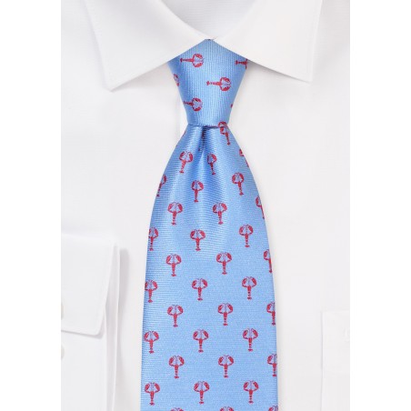 XL Tie with Tiny Lobesters