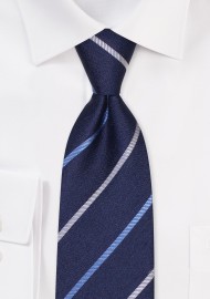 Denim Stripe XL Necktie