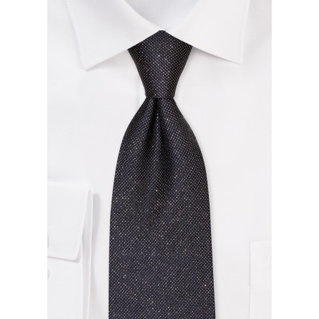Black and Gold Glitter Tie for Kids