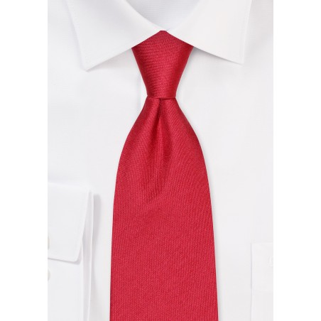Deep Crimson Red Silk Necktie