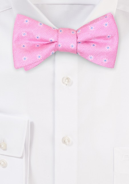 Pink Designer Bow Tie