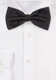 Black and Gold Glitter Bowtie in Silk