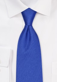 Kids Necktie in Raw Silk and Royal Blue - Kids Neckties