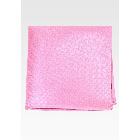 Check Design Pocket Square in Solid Pink