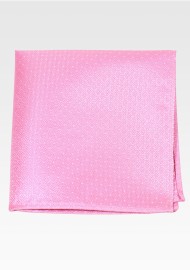 Check Design Pocket Square in Solid Pink