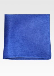Raw Silk Pocket Square in Royal Blue