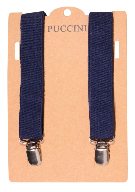 Teal Suspenders in Clip-on style