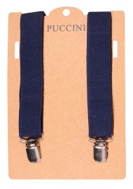 Teal Suspenders in Clip-on style
