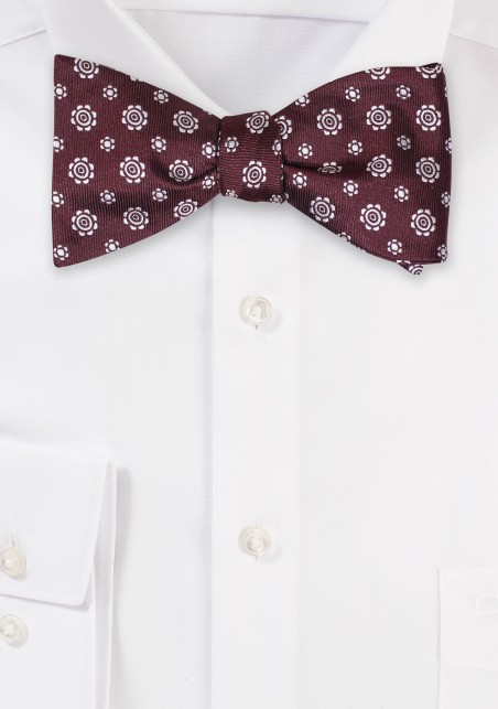 Rosewood Bowtie and pocket Square Set