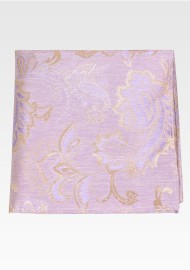 Purple Fog Colored Pocket Square | Mauve Colored Paisley Pocket Square