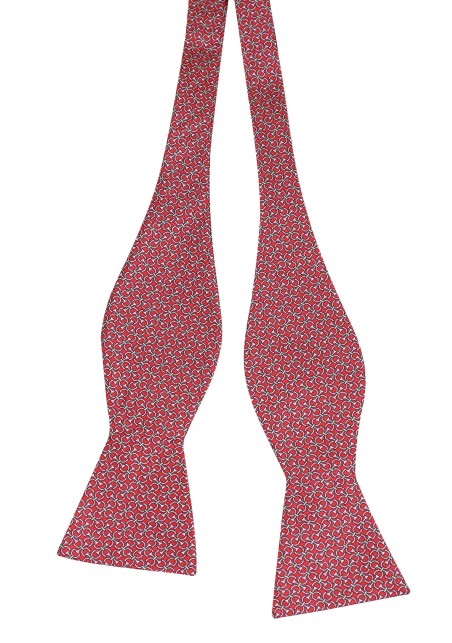 Cherry Red Silk Bow Tie | Self Tie Bow Tie in Cherry Red in Premium Silk
