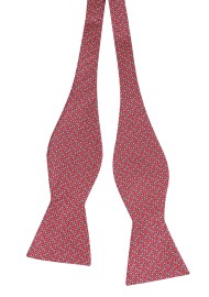 Cherry Red Silk Bow Tie | Self Tie Bow Tie in Cherry Red in Premium Silk