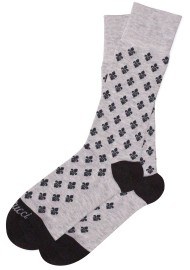 Gray Dress Socks | Gray and Charcoal Fleur De Lis Socks