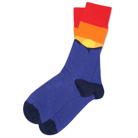 Mountain Sunset Dress Socks for Men