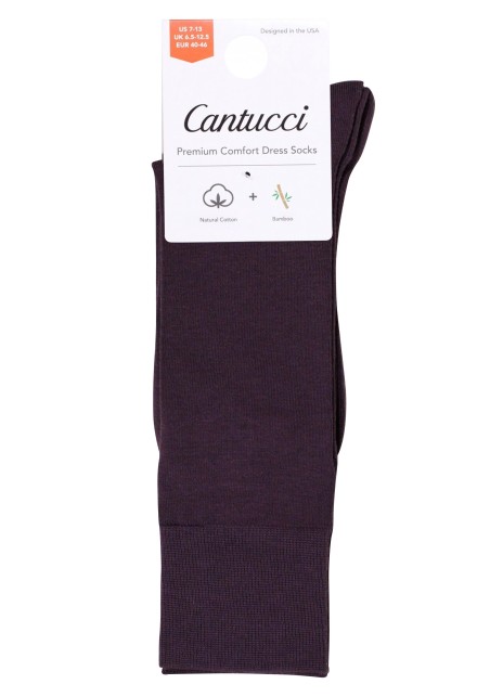 Solid Dress Socks in Chocolate Brown