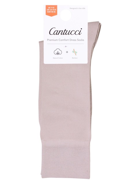 Cream Color Dress Socks for Men