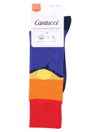 Mountain Sunset Dress Socks for Men