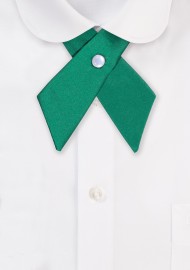 Emerald Green Cross Tie | Ladies Cross Tie in Emerald Green