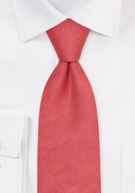 Linen Necktie in Cedar Rose | Mens Tie in Cedar Rose